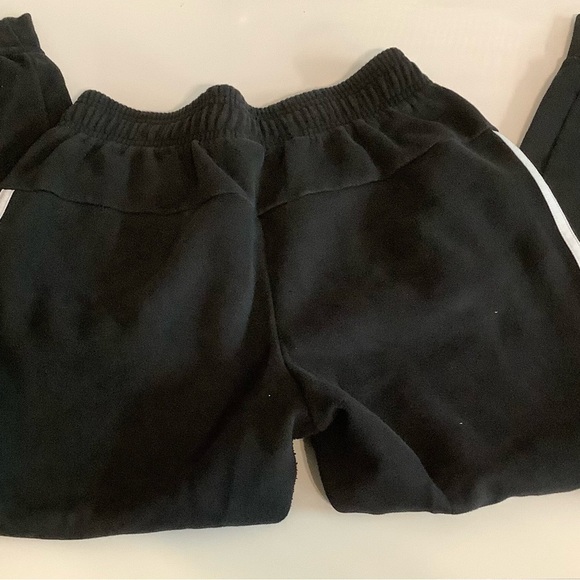 Adidas Size XS Black and White Track Pants with Signature Stripes. Preloved - Picture 5 of 6